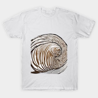 Swirling Chocolate Artwork - Abstract Creamy Whirl Design No. 756 T-Shirt